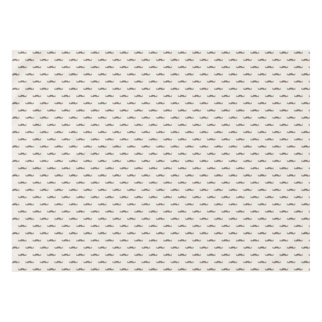 Toalha De Mesa Teste padrão 3 do hipster do bigode (Frente (Horizontal))