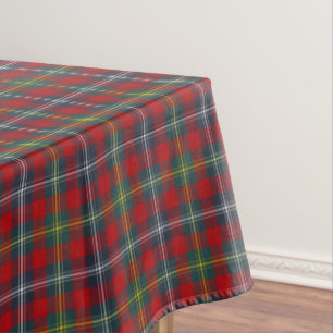 Toalha De Mesa Teste padrão adoptivo do Tartan do clã da xadrez