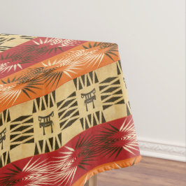 Toalha De Mesa teste padrão africano étnico com simbols.