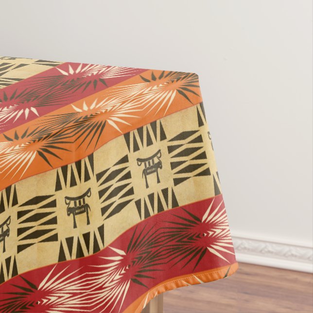 Toalha De Mesa teste padrão africano étnico com simbols. (Posição Original)