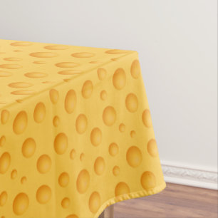 Toalha De Mesa Teste padrão amarelo do queijo