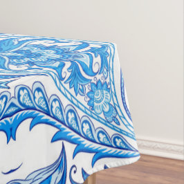 Toalha De Mesa Teste padrão azul & branco de Paisley