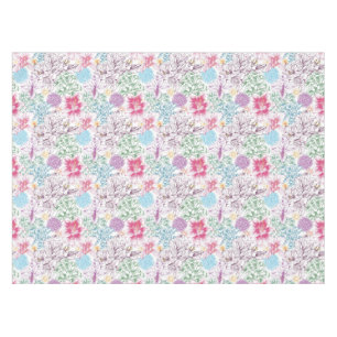 Toalha De Mesa Teste padrão bonito com flores coloridas