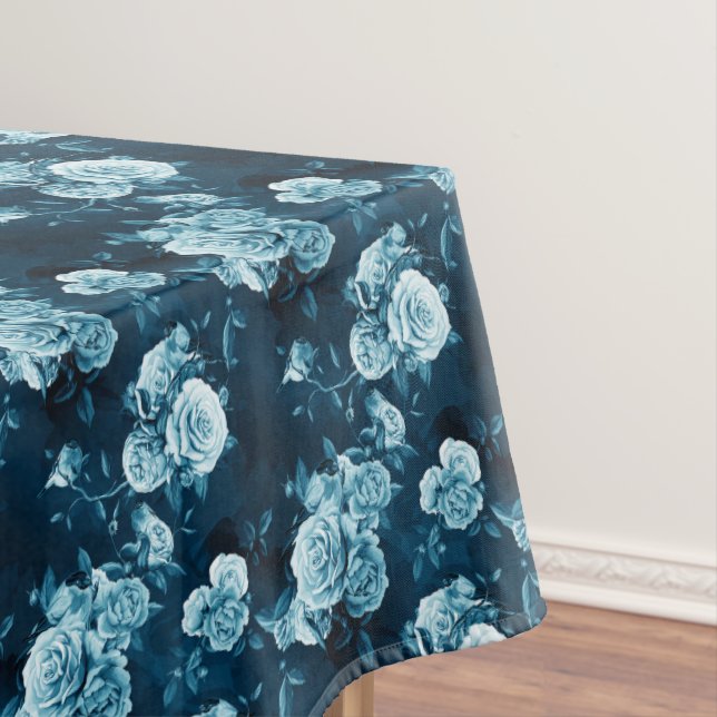 Toalha De Mesa Teste padrão clássico do rosa do azul (Posição Original)