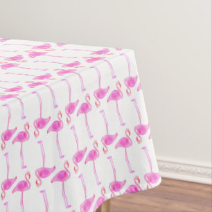 Toalha De Mesa Teste padrão cor-de-rosa 2 do flamingo