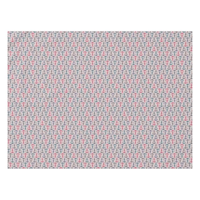 Toalha De Mesa Teste padrão da âncora (Frente (Horizontal))