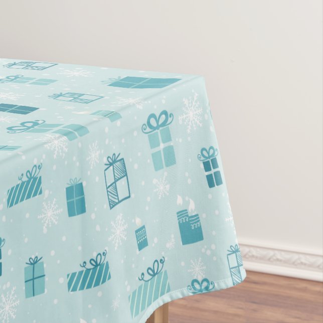 Toalha De Mesa Teste padrão da caixa de presente do Feliz Natal - (Posição Original)