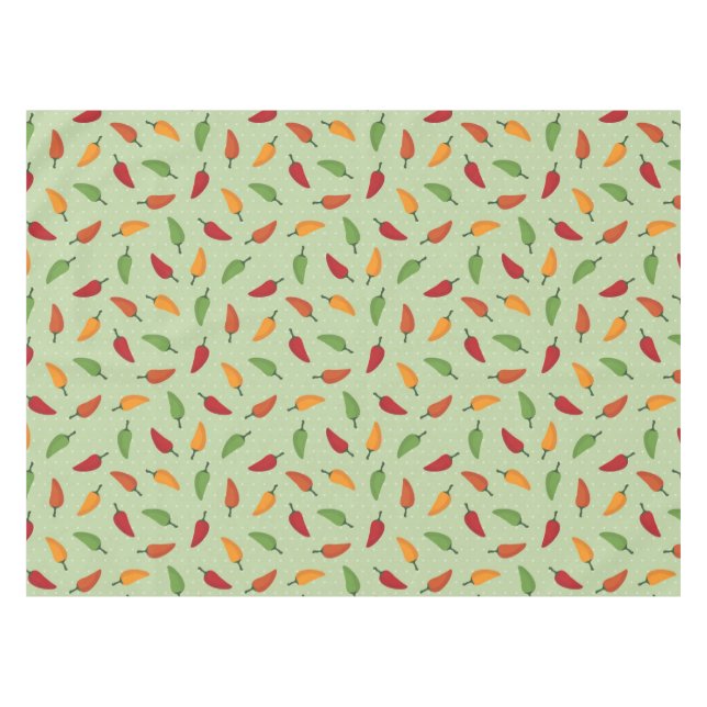 Toalha De Mesa Teste padrão da pimenta (Frente (Horizontal))