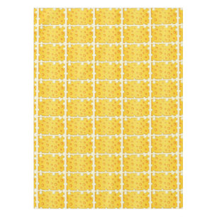 Toalha De Mesa Teste padrão da textura de Cheezy do queijo suí