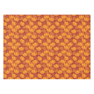 Toalha De Mesa Teste padrão de flor dourado