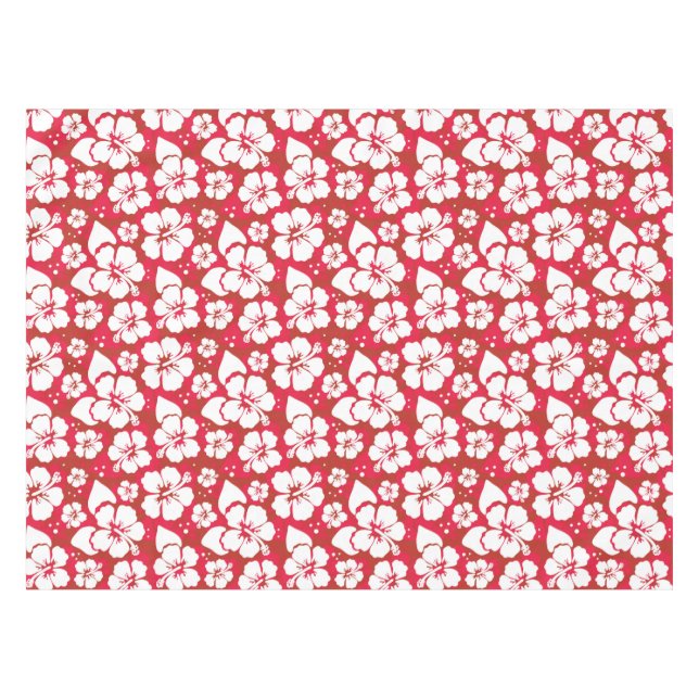 Toalha De Mesa Teste padrão de flores do hibiscus (Frente (Horizontal))