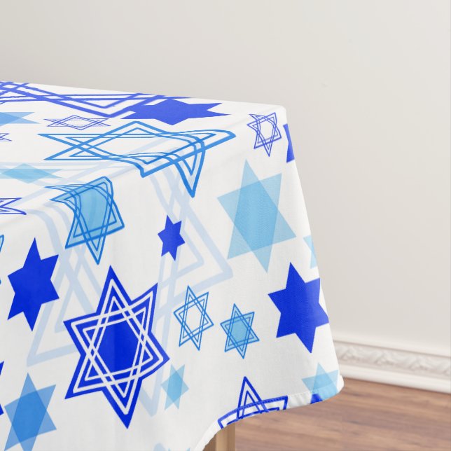 Toalha De Mesa Teste padrão de Hanukkah da estrela de David (Posição Original)