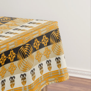 Toalha De Mesa Teste padrão de máscara tribal de EthnicAfrican