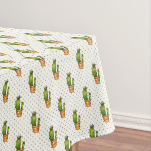 Toalha De Mesa Teste padrão de ponto de Polk do cacto & do