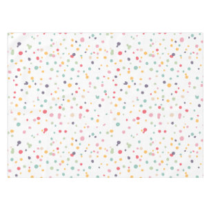 Toalha De Mesa Teste padrão de pontos colorido bonito dos