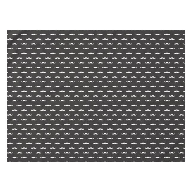 Toalha De Mesa Teste padrão do hipster do bigode (Frente (Horizontal))