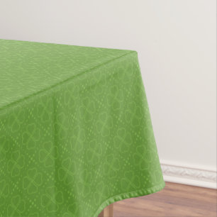 Toalha De Mesa Teste padrão do trevo do coração