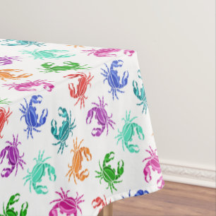 Toalha De Mesa Teste padrão dos caranguejos
