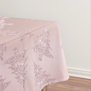 Toalha De Mesa Teste padrão Dourado cor-de-rosa elegante da