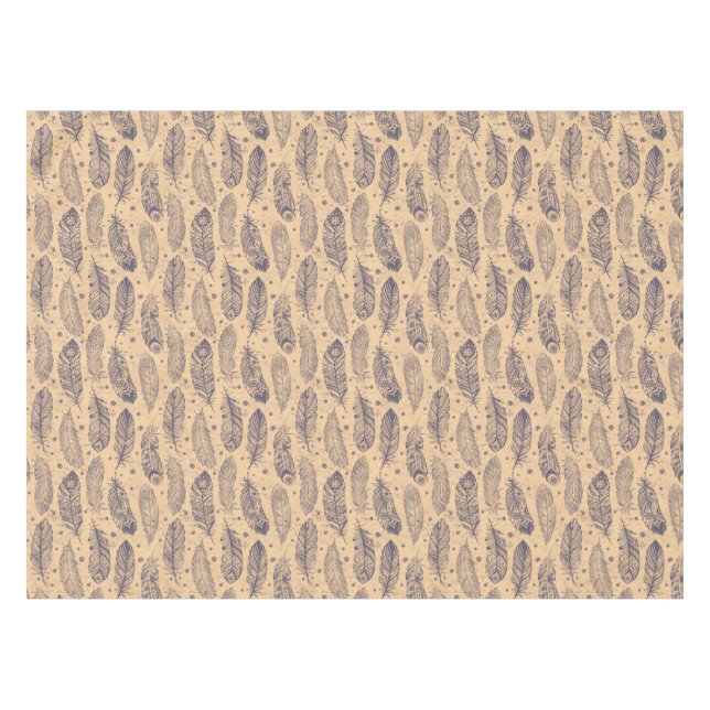 Toalha De Mesa Teste padrão étnico do esboço da pena (Frente (Horizontal))