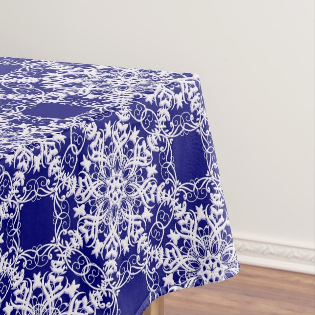 Toalha De Mesa Teste padrão floral do laço (Posição Original)