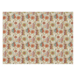 Toalha De Mesa Teste padrão floral do verão feito das folhas