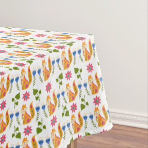 Toalha De Mesa Teste padrão floral Foxy Pastel bonito