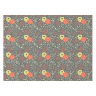 Toalha De Mesa Teste padrão floral retro