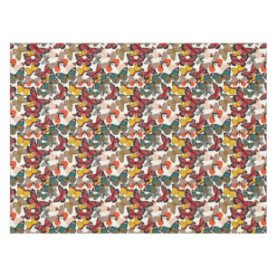 Toalha De Mesa Teste padrão floral retro 2