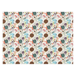 Toalha De Mesa Teste padrão floral retro 2