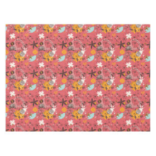Toalha De Mesa Teste padrão floral retro 7