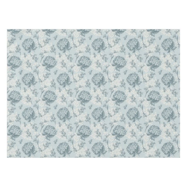 Toalha De Mesa Teste padrão floral retro com flores do viburnum (Frente (Horizontal))