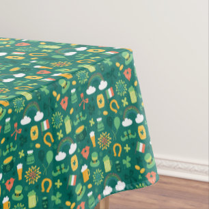 Toalha De Mesa Teste padrão irlandês bonito do ícone