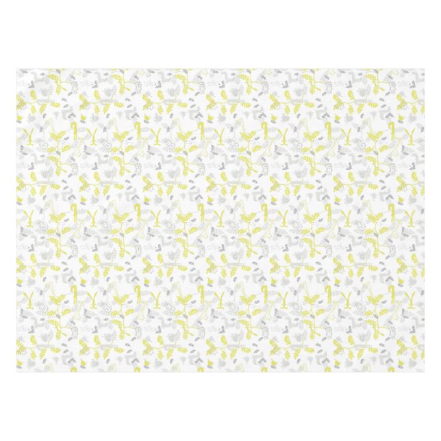 Toalha De Mesa teste padrão que indica os animais 2 do bebê (Frente (Horizontal))