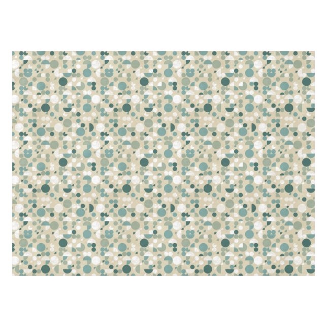 Toalha De Mesa Teste padrão retro abstrato (Frente (Horizontal))