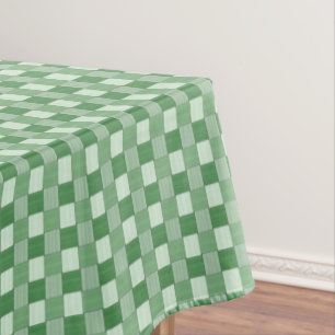 Toalha De Mesa Teste padrão tecido verde telhado do primavera