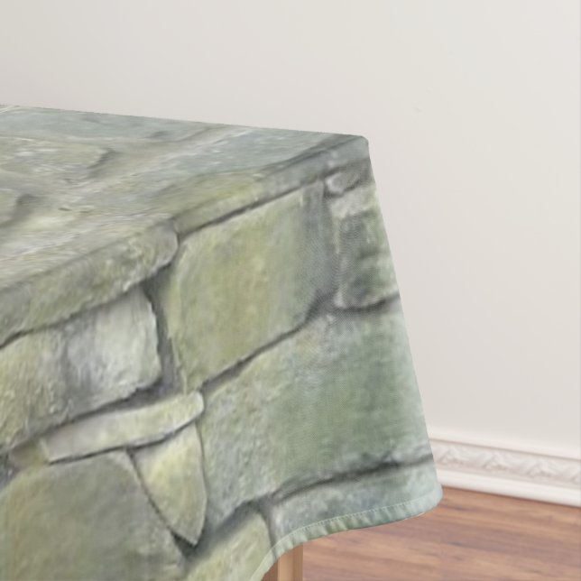 Toalha De Mesa Teste padrão velho da parede de pedra, Tablecloth (Posição Original)