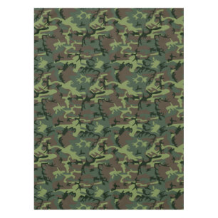 Toalha De Mesa Teste padrão verde de Camo Brown da camuflagem