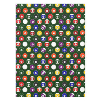 Toalha De Mesa Teste padrão verde dos bilhar da bola de piscina