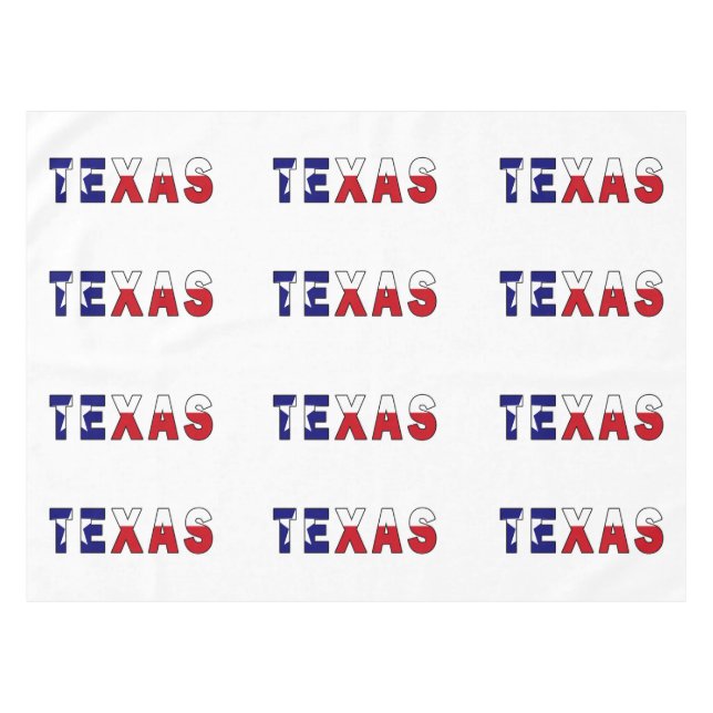 Toalha De Mesa Texas Flag (Frente (Horizontal))