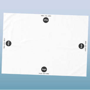 Toalha De Mesa Texto Simples de Logotipo para Promoção Empresaria