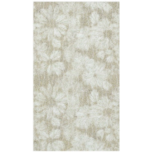 Toalha De Mesa Textura Cremosa de Veludo Floral Margarida