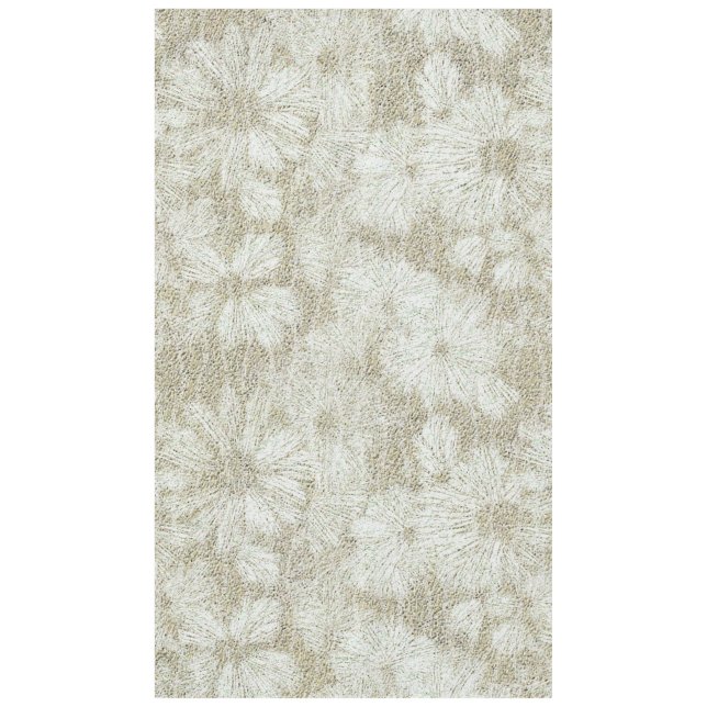 Toalha De Mesa Textura Cremosa de Veludo Floral Margarida (Frente)