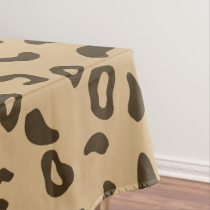 Toalha De Mesa Textura de pele de padrão leopardo, que é design
