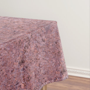 Toalha De Mesa Textura de Rock Rosa Russo