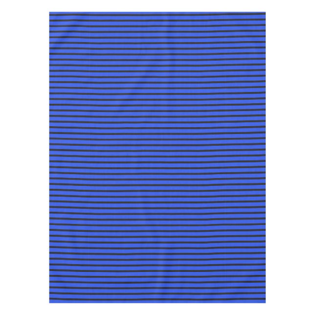 Toalha De Mesa textura listrada azul (Frente)