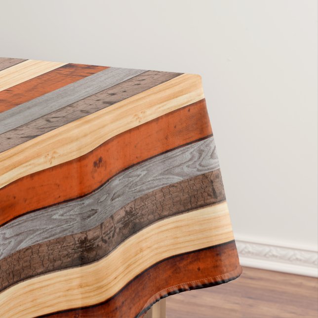 Toalha De Mesa Texturas de madeira (Posição Original)