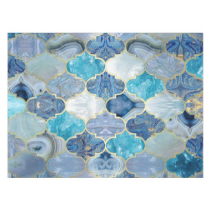 Toalha De Mesa Texturas Minerais Azuis de Trellis