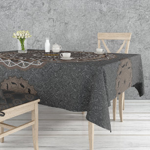 Toalha De Mesa The khaki crocodylus porosus mandala shower curtai
