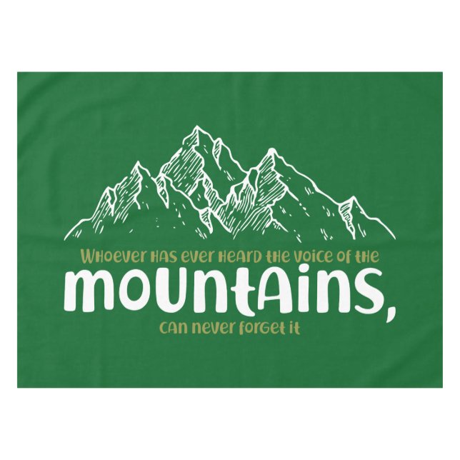 Toalha De Mesa The Voice of the Mountains (Frente (Horizontal))